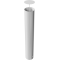 Barrier bollard | Steel tube  323 x 5 mm | stationary | for setting in concrete | hot-dip galvanized | total length: 2000 mm | steel cap with concrete anchor